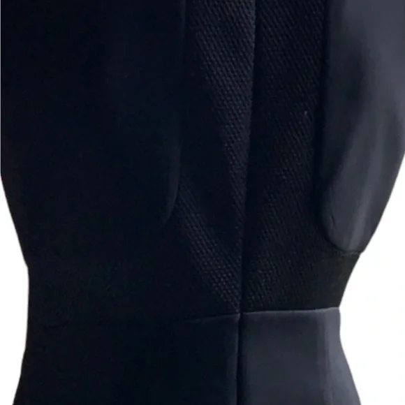 Lafayette 148 New York Faux Leather Inserts Sheath Dress - Picture 8 of 13